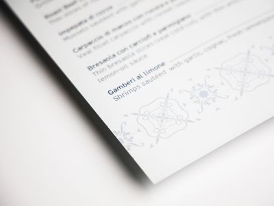 Πελάτης SALE BIANCO: Κατάλογος - Μενού Εστιατορίου